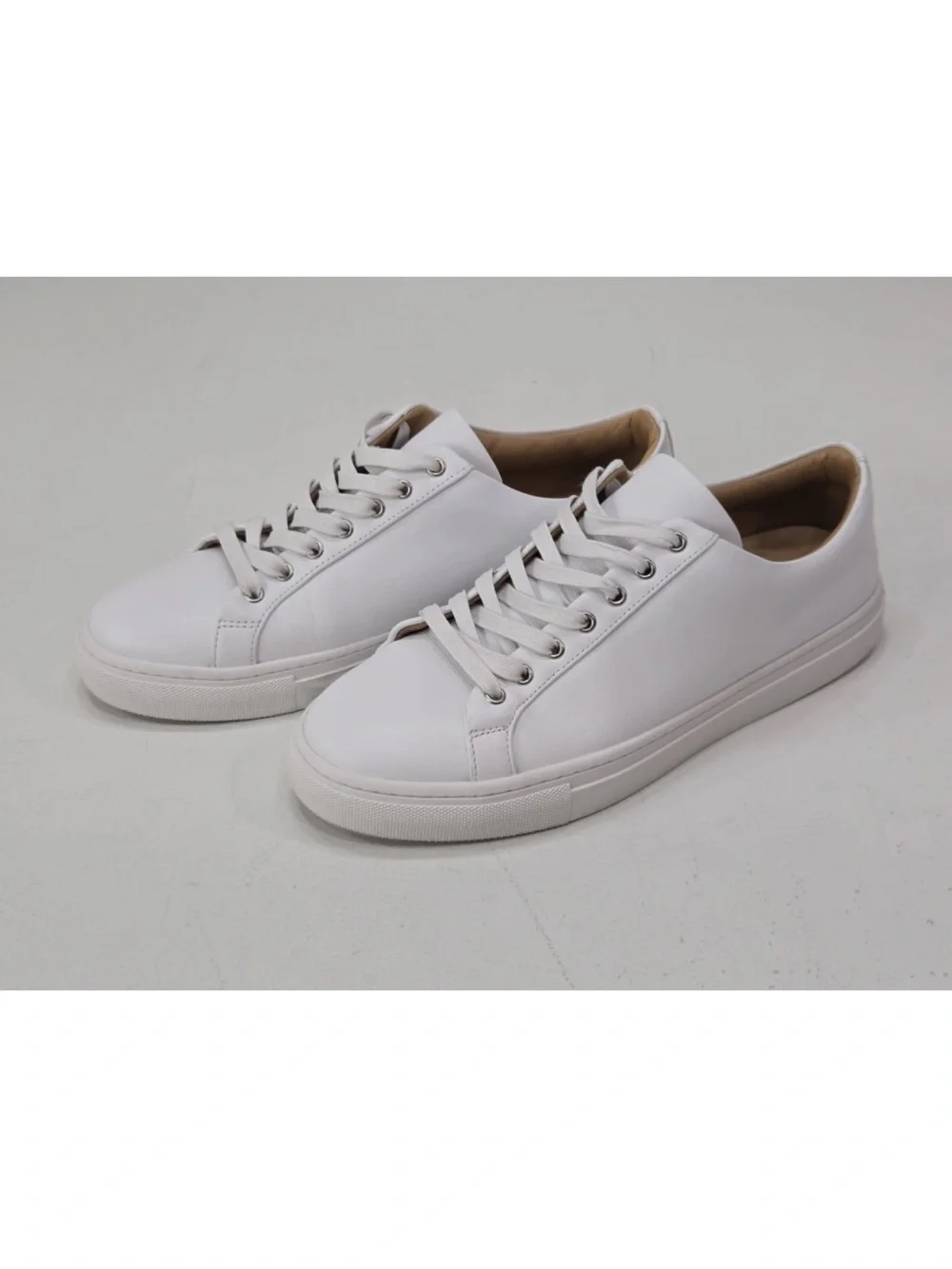 Thursday Boot Co Shoes Mens 9 Premier Low Top White Leather Lace Up Sneakers - Picture 2 of 13